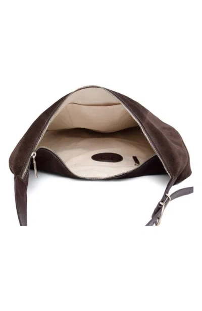 New Amsterdam Leatherworks Wyatt Oversized Leather Hobo Bag In Brown