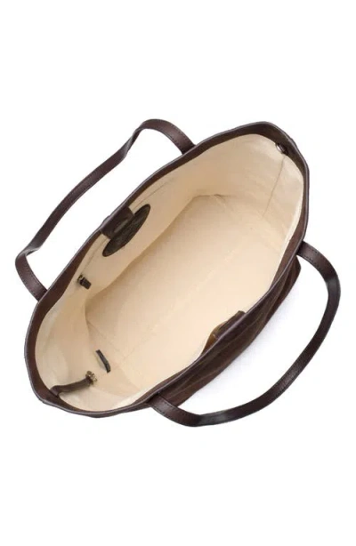 New Amsterdam Leatherworks Asher Large Leather Tote Bag In Brown