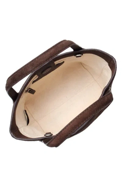 New Amsterdam Leatherworks Asher Tote Leather Crossbody Bag In Brown