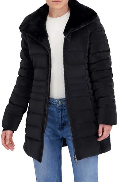 Ookie & Lala Carbon Stadium Puffer Jacket In Black