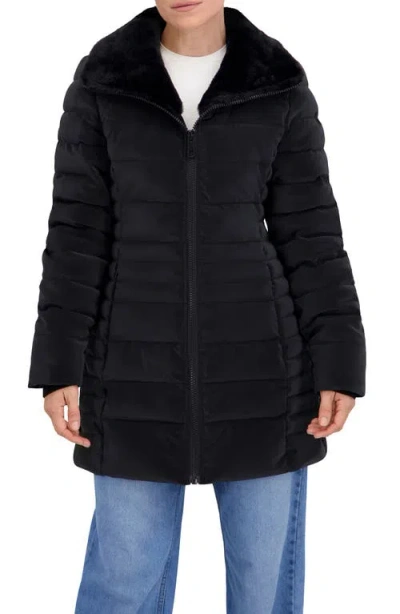 Ookie & Lala Carbon Stadium Puffer Jacket In Black