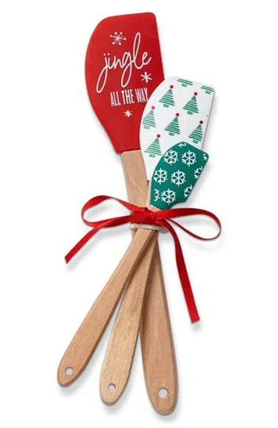 Tag Festive 3-piece Spatula Set In Red