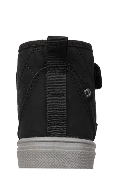 Oomphies Kids' Wrenley Diamond Quilted High Top Sneaker In Black