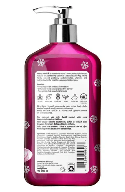 Hempz Pink Peppermint Meringue Body Moisturizer In Purple