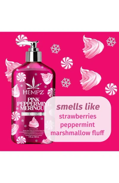 Hempz Pink Peppermint Meringue Body Moisturizer In Purple
