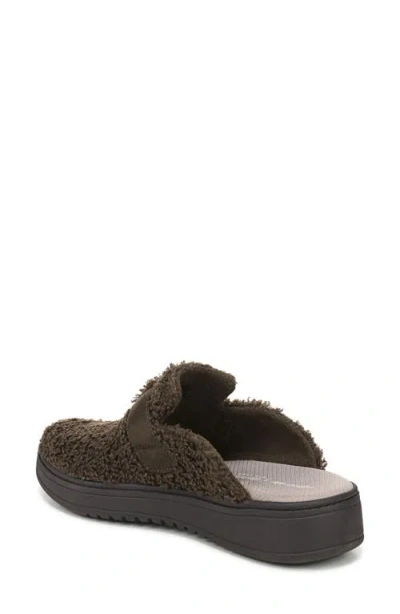 Lifestride Women's Vibe-cozy Washable Round Toe Mule Clogs In Brown