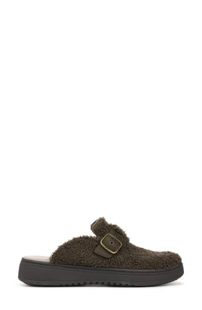 Lifestride Women's Vibe-cozy Washable Round Toe Mule Clogs In Brown