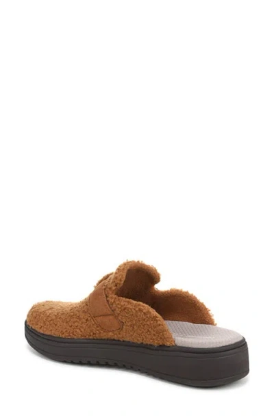 Lifestride Women's Vibe-cozy Washable Round Toe Mule Clogs In Brown