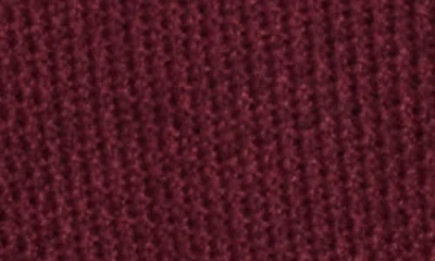 Lucky Brand Textured V-neck Sweater In Burgundy