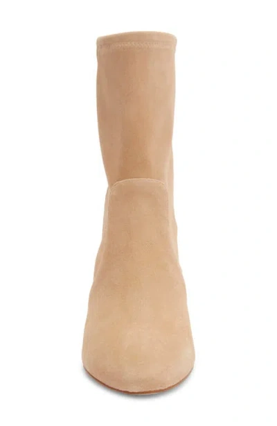 Stuart Weitzman Ariana Sock Bootie In Neutral