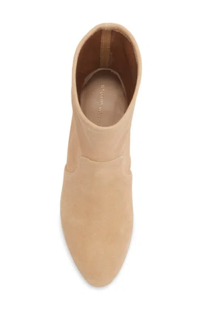 Stuart Weitzman Ariana Sock Bootie In Neutral