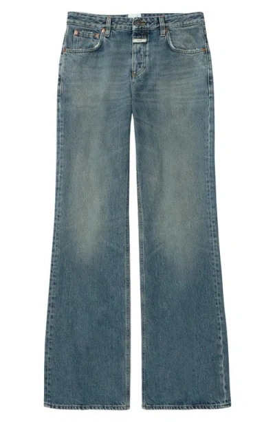 Closed Gillian Mid Rise Flare Jeans In Blue