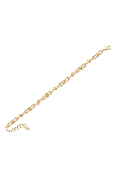Jardin Knotted Chain Bracelet In Gold