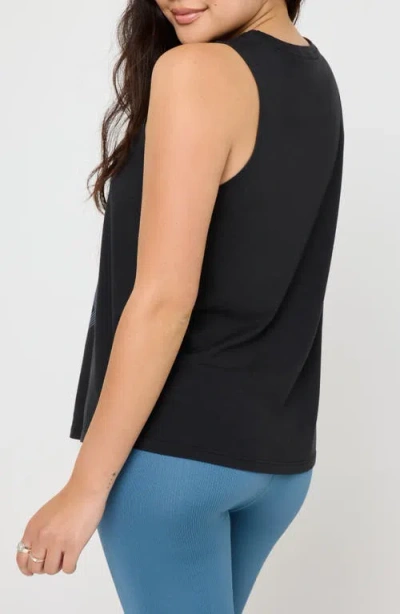 Spiritual Gangster Sun Moon Stars Jade Muscle Tank In Black