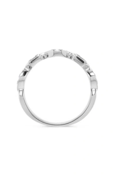 H.j. Namdar 14k White Gold Diamond Stackable Ring In Gold