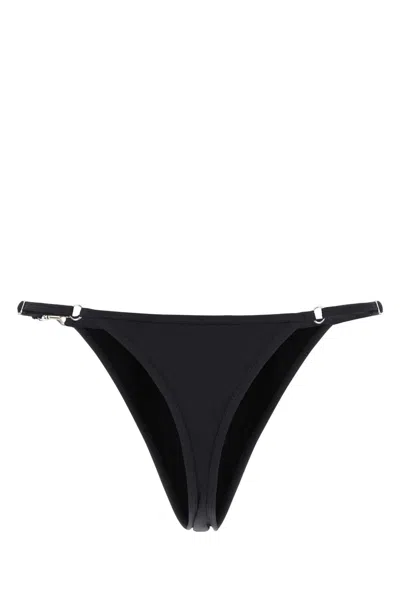 Gimaguas Black Stretch Nylon Carolina Swimming Thong In Black