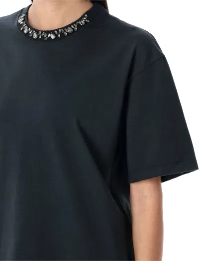Golden Goose Round Neck T-shirt In Cotton In Black