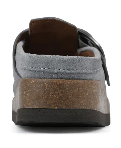 White Mountain Women's Bueno Footbed Clogs In Gray