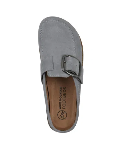 White Mountain Women's Bueno Footbed Clogs In Gray