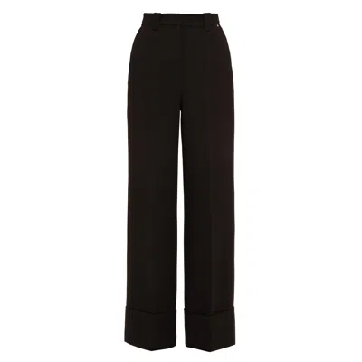Nissa Women's Black High-waisted Pants In Black