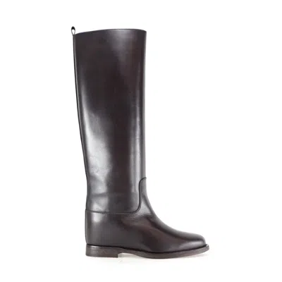 Notabene Women's Isadora Boots, Dark Brown Leather In Black