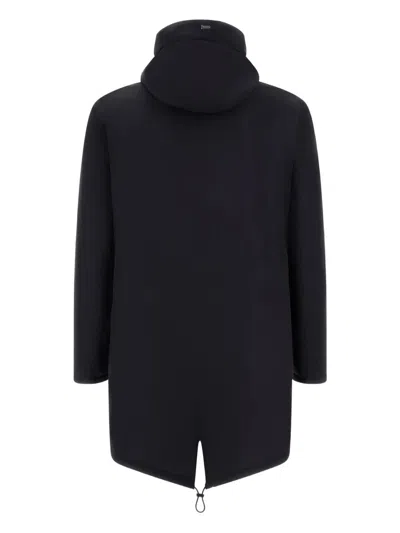 Herno Hooded Parka Down Jacket Clothing In Black