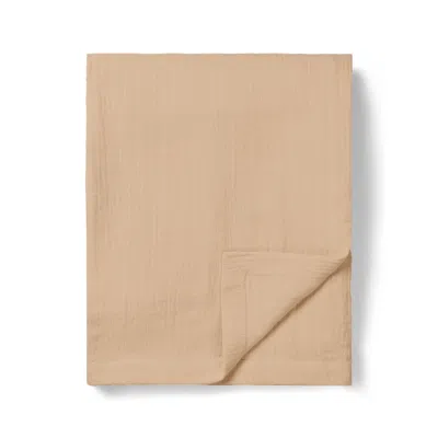 Tameko Orange Dale Round Table Cloth — Ochre In Orange