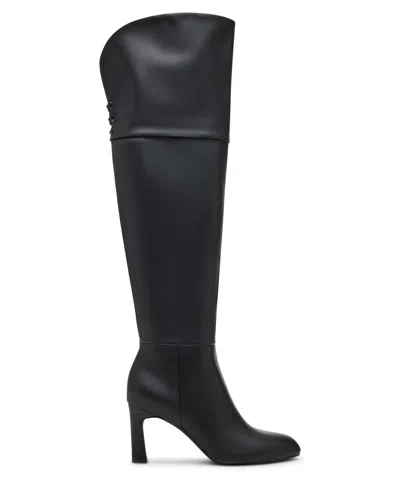 Madden Girl Women's Decode Over-the-knee Dress Boots In Black