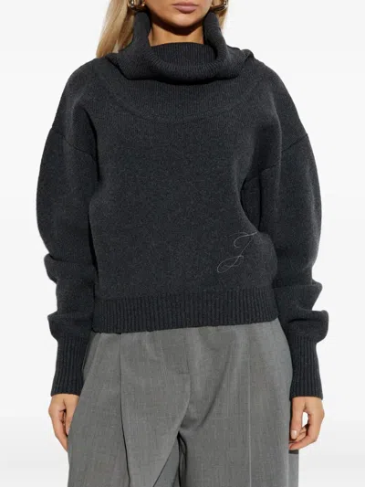 Jacquemus La Maille Pallone In Wool In Black