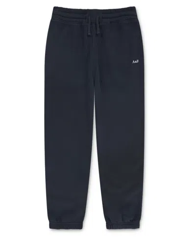 Abercrombie Girls Essential Fleece Joggers In Black
