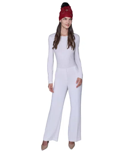 Karl Lagerfeld Women's 2-piece L'amour Muffler And Star Power Beanie Gift Set In Red