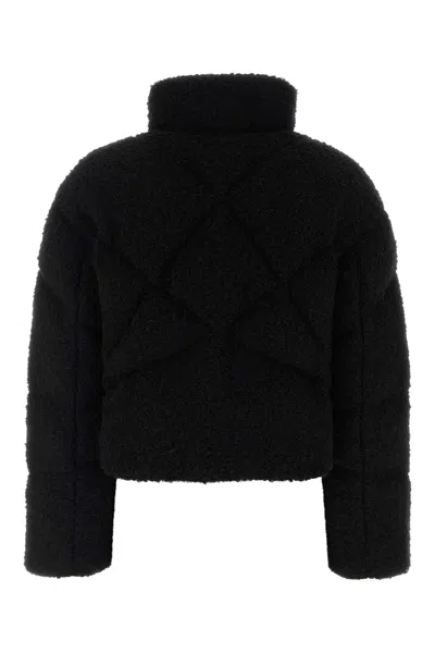 Khrisjoy Black Teddy Daisy Down Jacket In Black