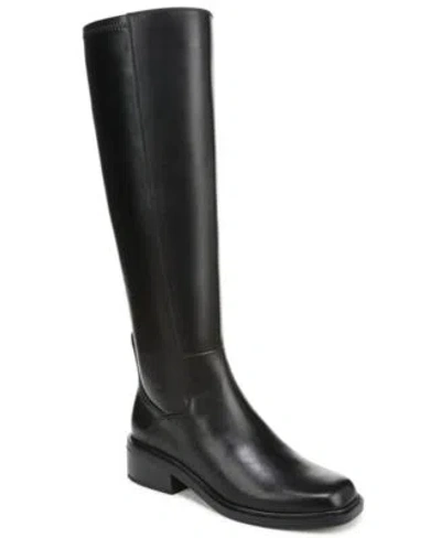 Franco Sarto Womens Gisella Round Toe Zip Tall Boots Regular Wide Calf In Black
