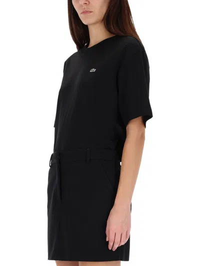 Lacoste Tshirt With Logo In Black