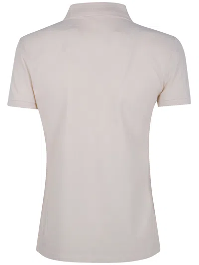 Ralph Lauren Logo-embroidered Polo Top In Gray
