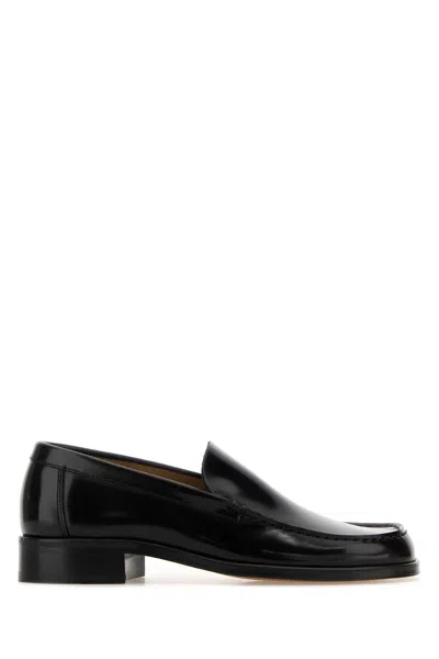Lemaire Leather Boots In Black