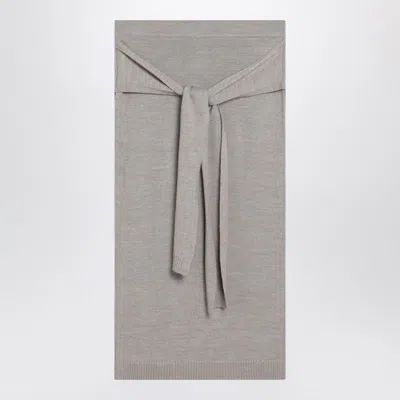 Lemaire Taupe Trompe-l'oeil Skirt In Blend In Neutral