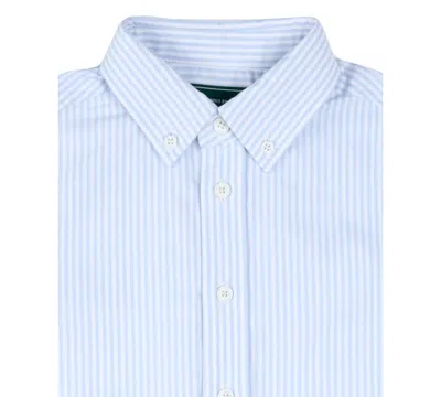 B By Brooks Brothers Big Boys Striped Woven Long Sleeve Oxford Shirt In Blue