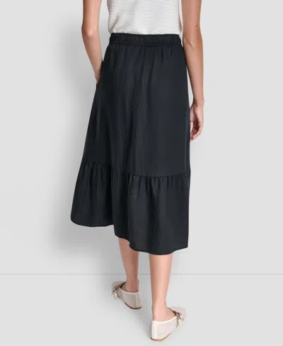 Dkny Women's A-line Pull-on Skirt In Black