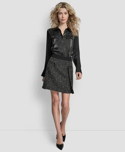 Dkny Women's Pleated Mini Skirt In Multi