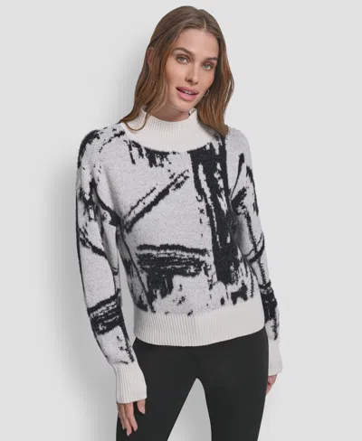 Dkny Women's Intarsia Oversized Sweater In Multi