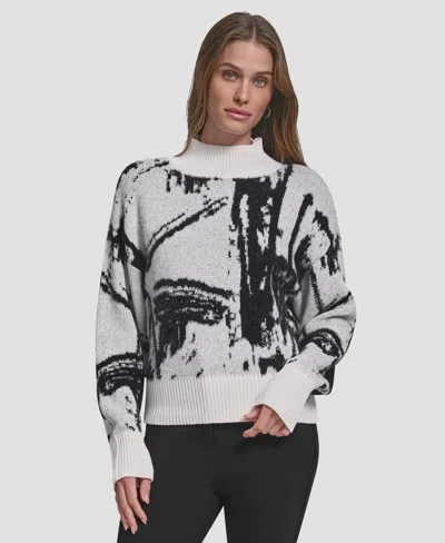 Dkny Women's Intarsia Oversized Sweater In Multi