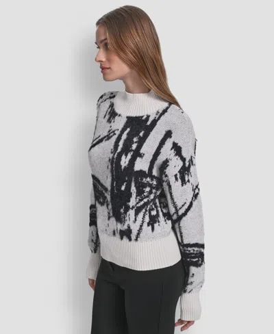 Dkny Women's Intarsia Oversized Sweater In Multi