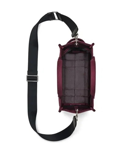 Marc Jacobs Small Canvas Tote Bag With Adjustable Strap In Burgundy