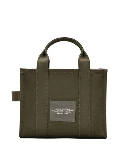 Marc Jacobs Small Canvas Tote Bag With Top Handles In Green