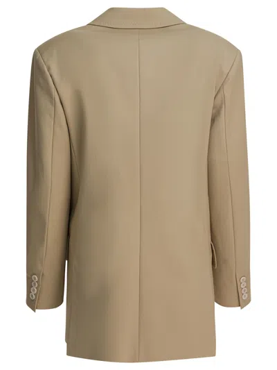 Max Mara Olimpia Double-breasted Blazer In Brown