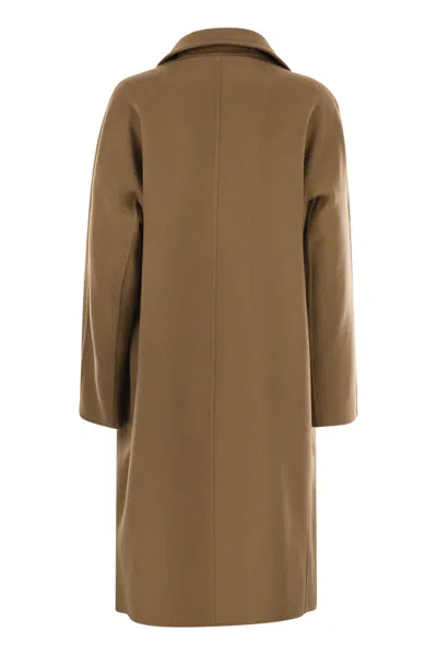 Max Mara Ardenne Cashmere Coat In Brown