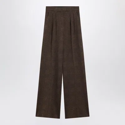 Max Mara Ponza Prince Of Wales Wide-leg Pants
