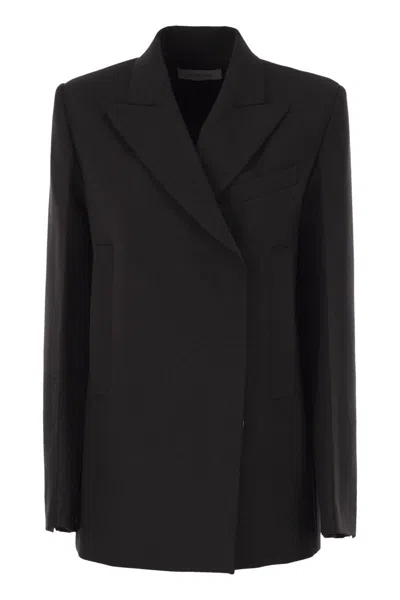 Sportmax Long-sleeved Suit Jacket In Black