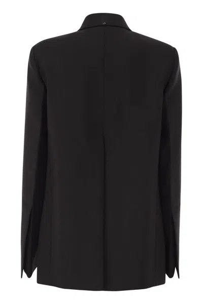 Sportmax Long-sleeved Suit Jacket In Black